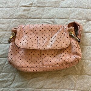 Pink Leather GAP bag with Stars